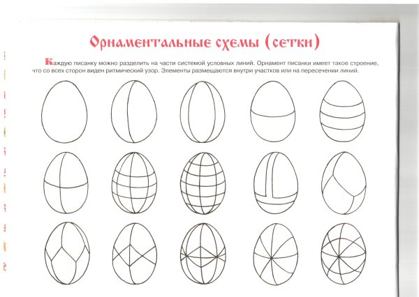 Писанки яйца схемы