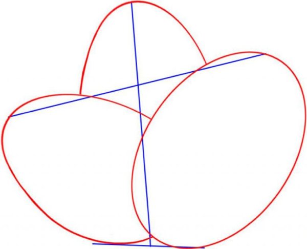 Яйцо карандашом поэтапно