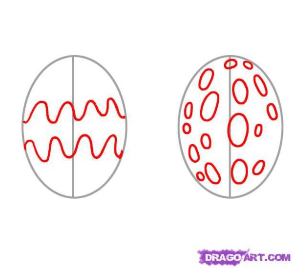 Поэтапное рисование пасхального яйца средняя группа