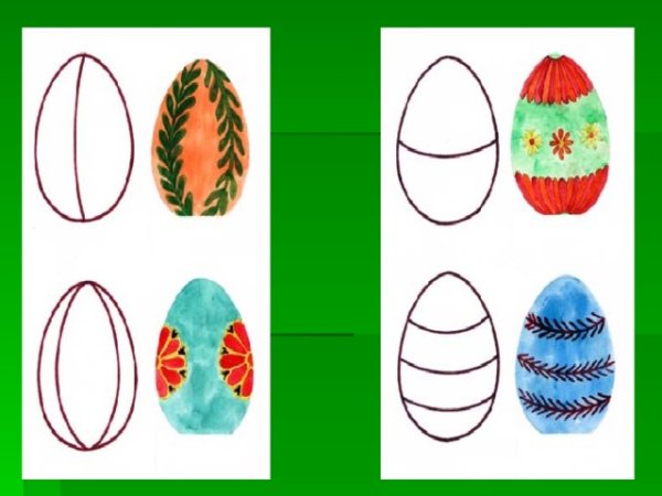 Урок изо пасхальное яйцо