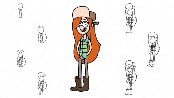 Вэндииз Гравити Фолз срисовать