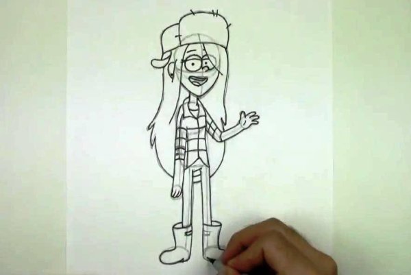 Рисунки для срисовки Гравити Фолз Венди