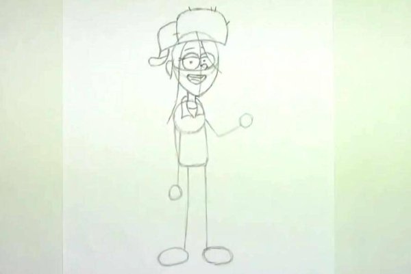 Гравити Фолз карандашом поэтапно