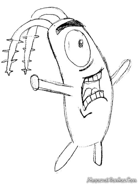 Планктон раскраска