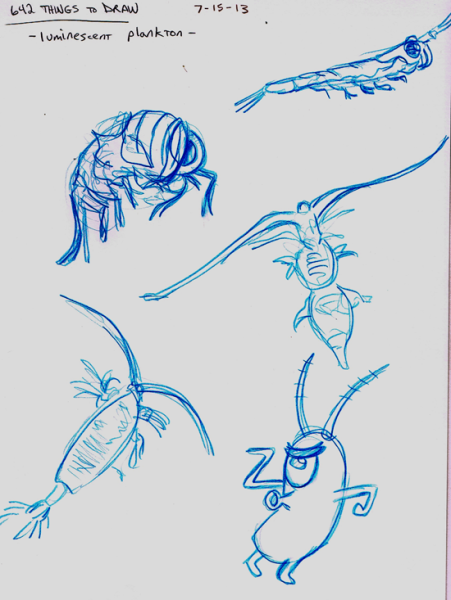 Планктон в море рисунок