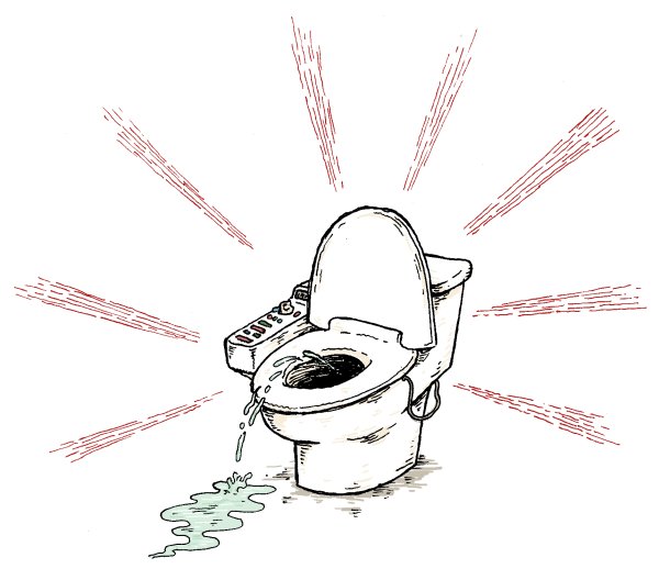 Унитаз рисунок