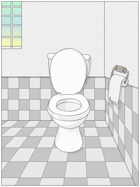 Нарисованный туалет