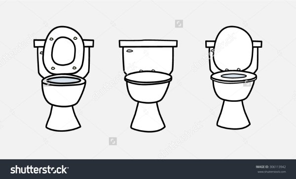 Унитаз вид спереди рисунок