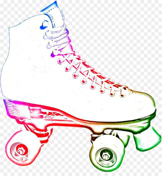 Человек на роликах для срисовки