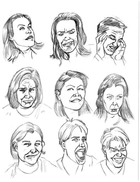 Мимические выражения лица