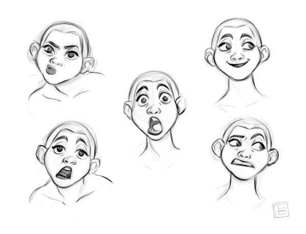 Мультяшное лицо