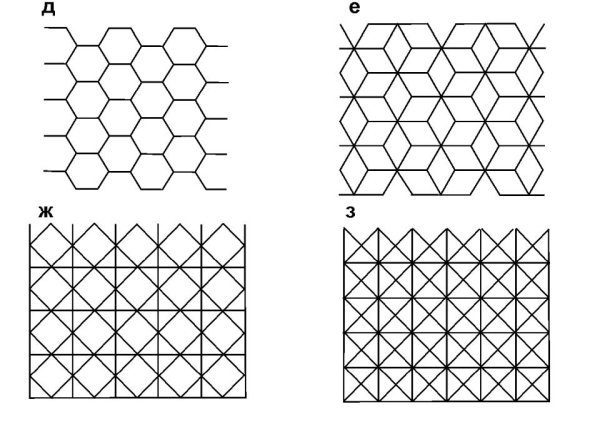 Сетчатые орнаменты для рисования