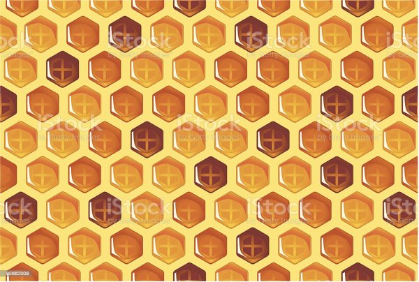 Картина соты пчелиные на кухню