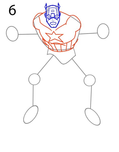 Капитан рисунок для детей поэтапно