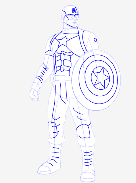 Нарисовать полицейского