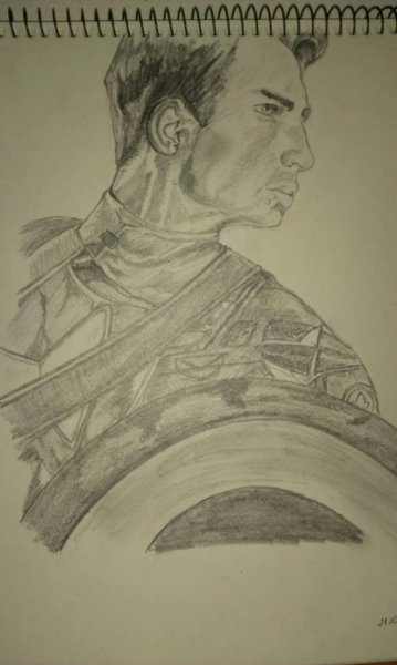 Капитан Америка рисунок