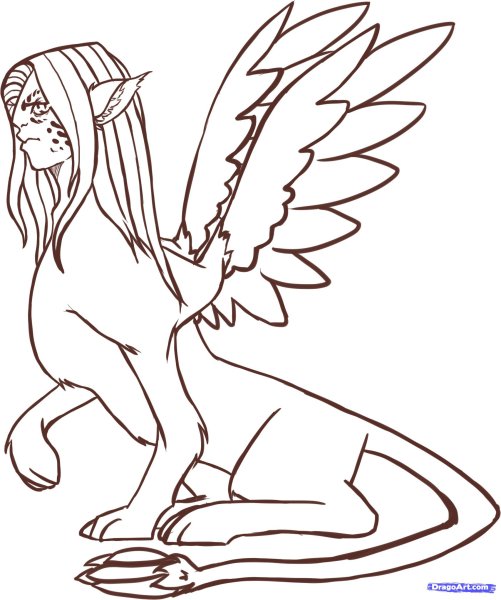 Сфинкс поэтапно