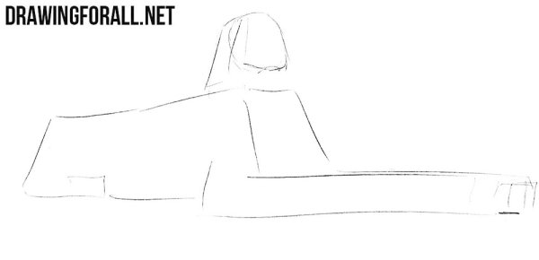 Поэтапное рисование сфинкса