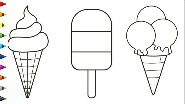 Мороженка рисунок легкий