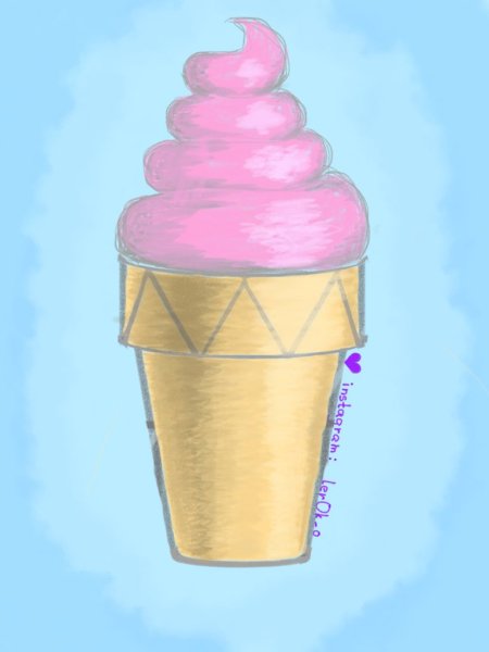Срисовка мороженого