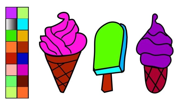 Как нарисовать мороженое