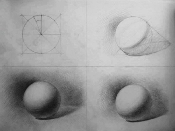 Рисование предметов округлой формы