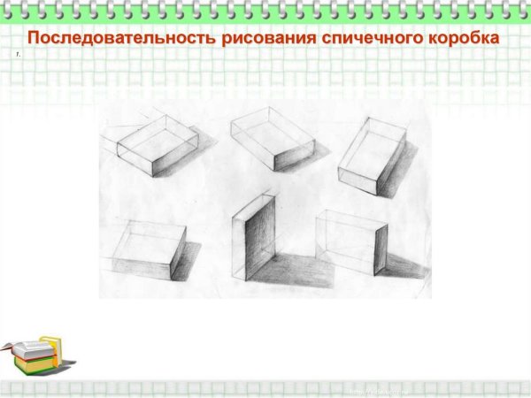 Спичечный коробок в перспективе