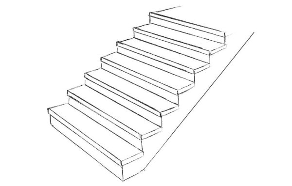 Лестница раскраска