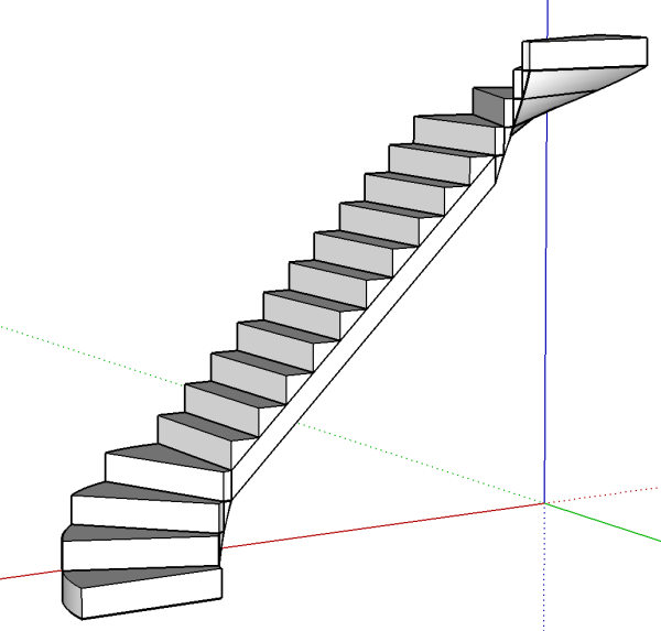 Лестница нарисованная