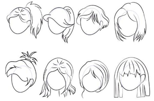 Поэтапное рисование морды лошади