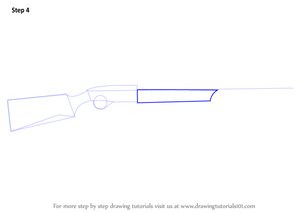 Срисовать дробовик поэтапно