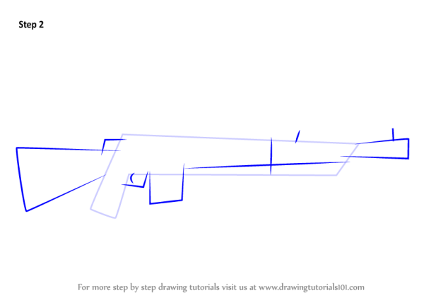 Винтовка Мосина рисунок поэтапно