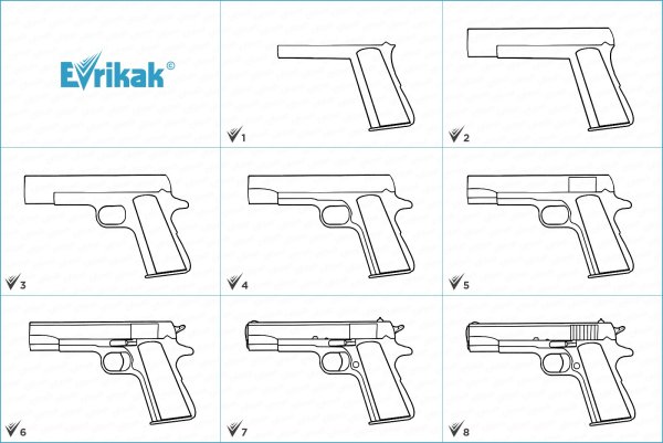 Оружие детский рисунок