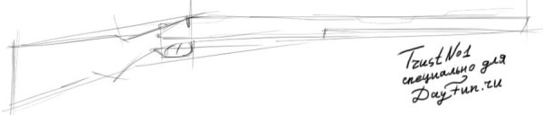 Дробовик обрез чертеж