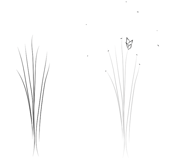 Схема рисования колоска