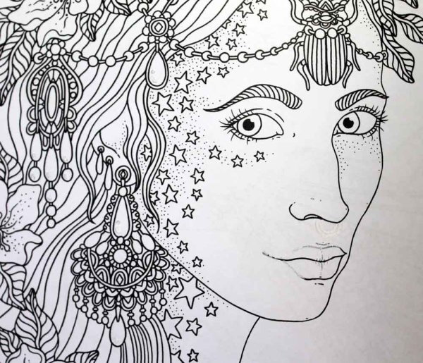 Раскраска сложные портреты