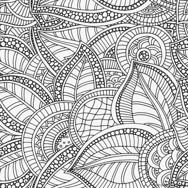 Раскраска антистресс пейсли