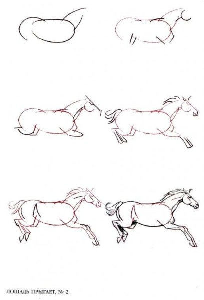 Как рисовать лошадь