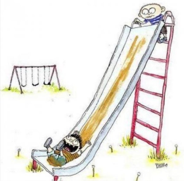 Рисуем закрученные горки поэтапно