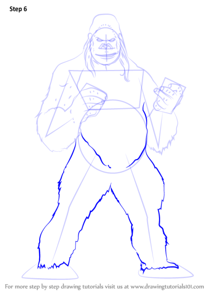 Нарисовать гориллу поэтапно