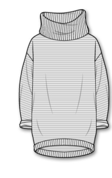 Свитер технический эскиз
