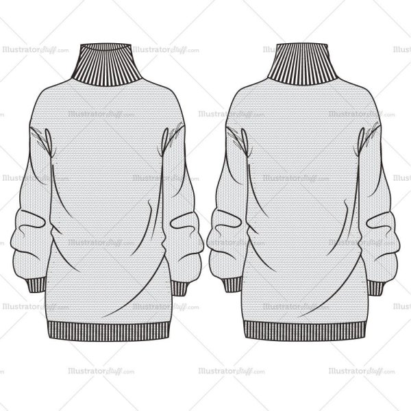 Свитер технический эскиз