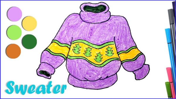 Рисование свитера в средней группе