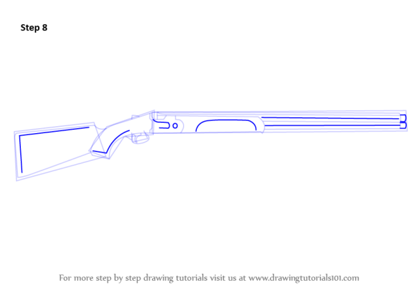 Поэтапный рисунок дробовик