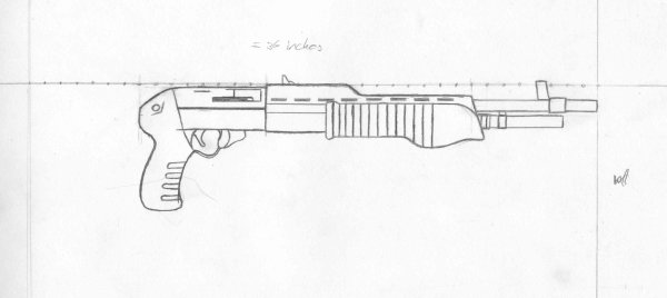 Дробовик чертеж
