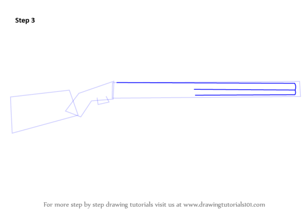 Ружье рисунок карандашом для детей