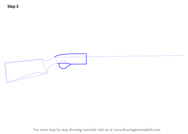 Рисунок дробовика поэтапно