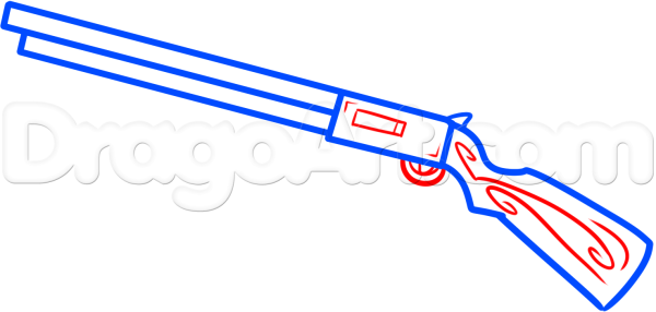 Нарисовать ружье