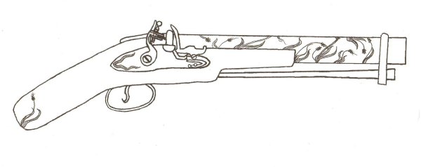 Ружье карандашом