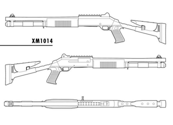 Benelli m1014 Blueprint